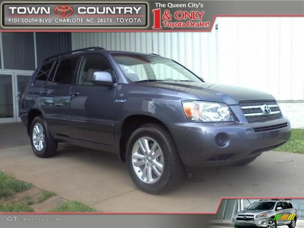 2007 Highlander Hybrid - Bluestone Metallic / Ash Gray photo #1