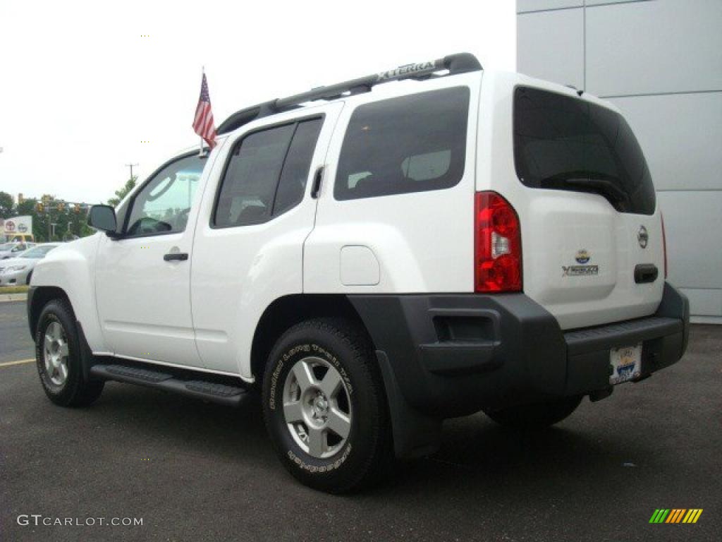 2008 Xterra S - Avalanche White / Sandstone photo #4