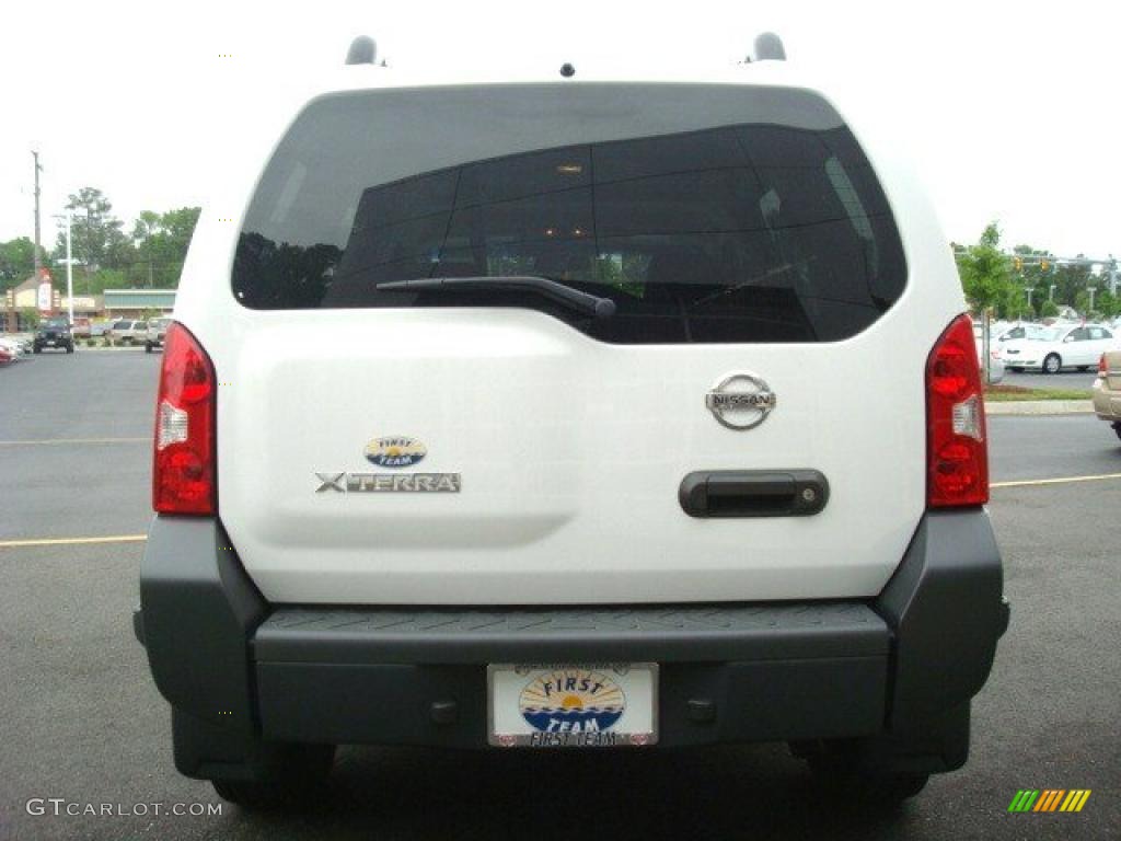 2008 Xterra S - Avalanche White / Sandstone photo #5