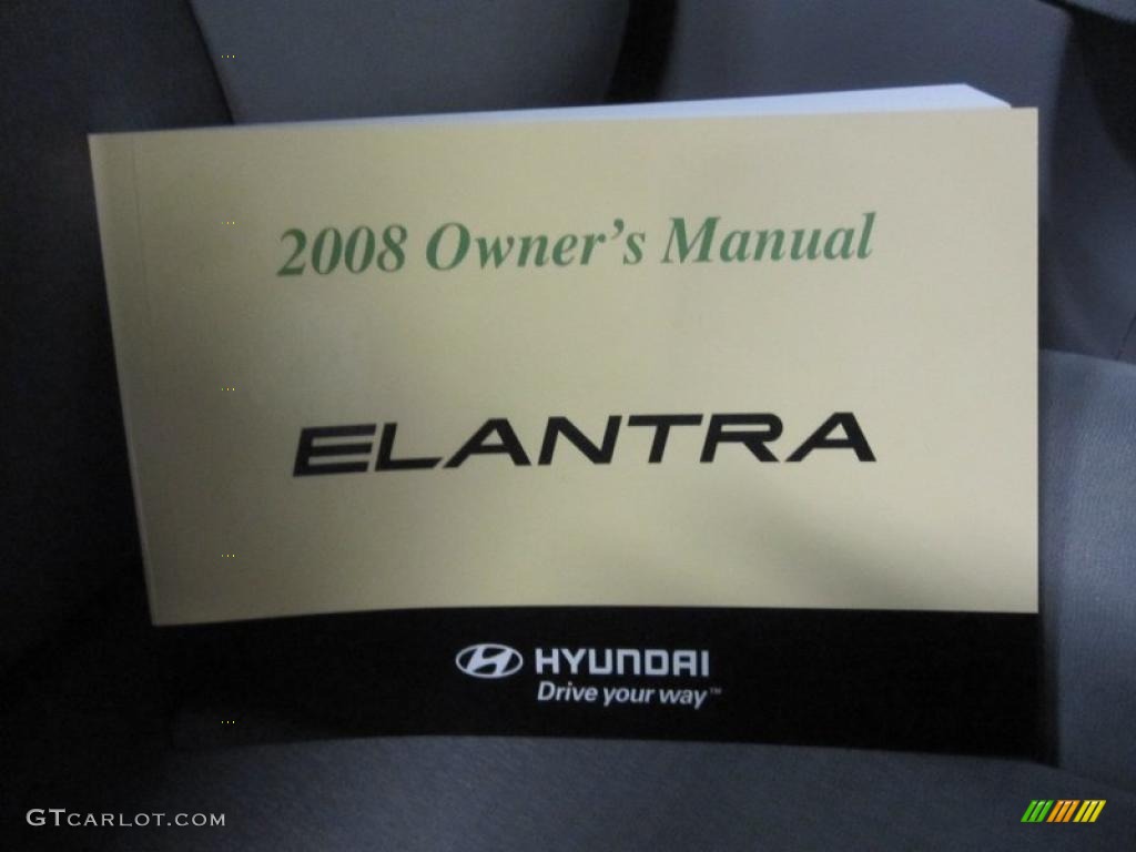 2008 Elantra SE Sedan - Carbon Gray Metallic / Gray photo #10