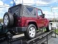 2007 Red Rock Crystal Pearl Jeep Wrangler Sahara 4x4  photo #5