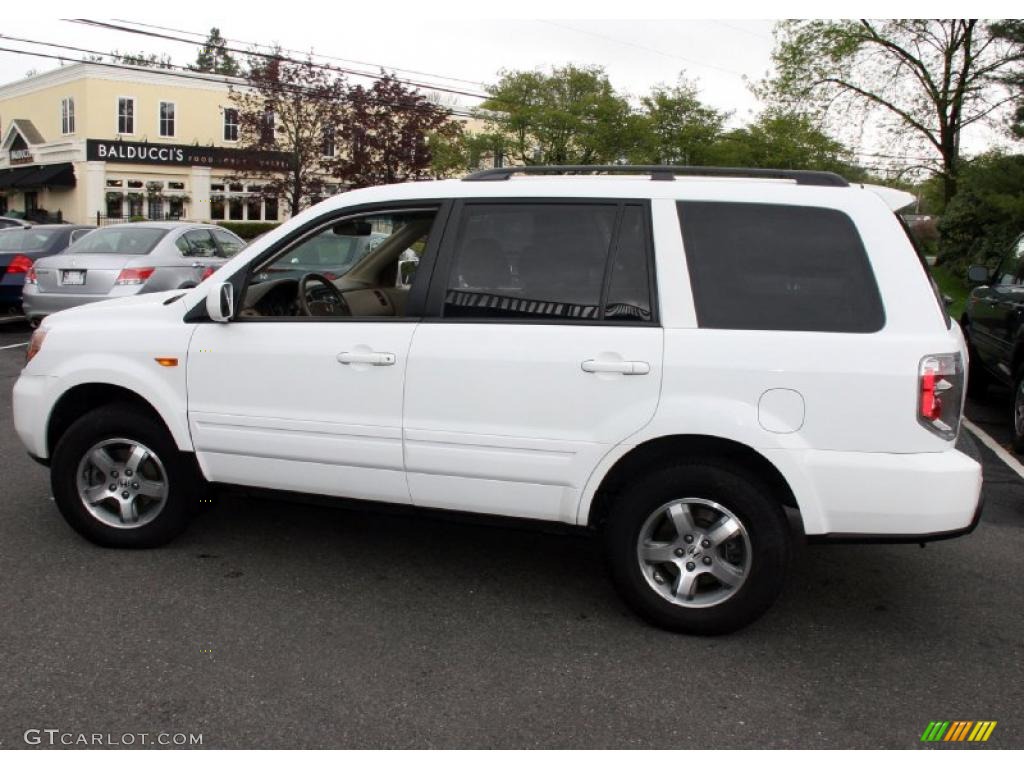 2007 Pilot EX-L 4WD - Taffeta White / Saddle photo #10