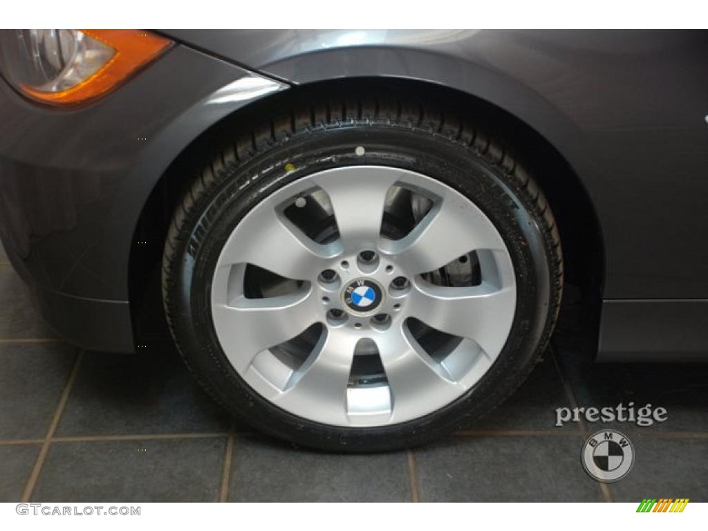2008 3 Series 335xi Sedan - Sparkling Graphite Metallic / Black photo #7