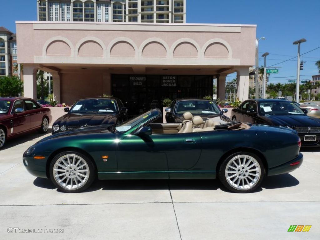 2005 XK XKR Convertible - Jaguar Racing Green Metallic / Cashmere photo #3