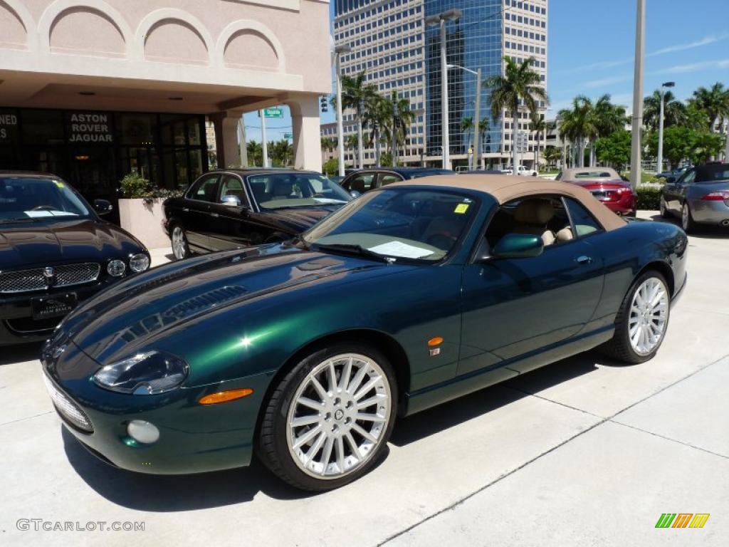 2005 XK XKR Convertible - Jaguar Racing Green Metallic / Cashmere photo #13