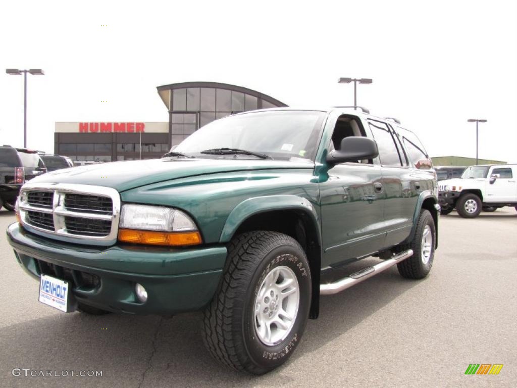 2003 Durango SLT 4x4 - Timberline Green Pearlcoat / Dark Slate Gray photo #2