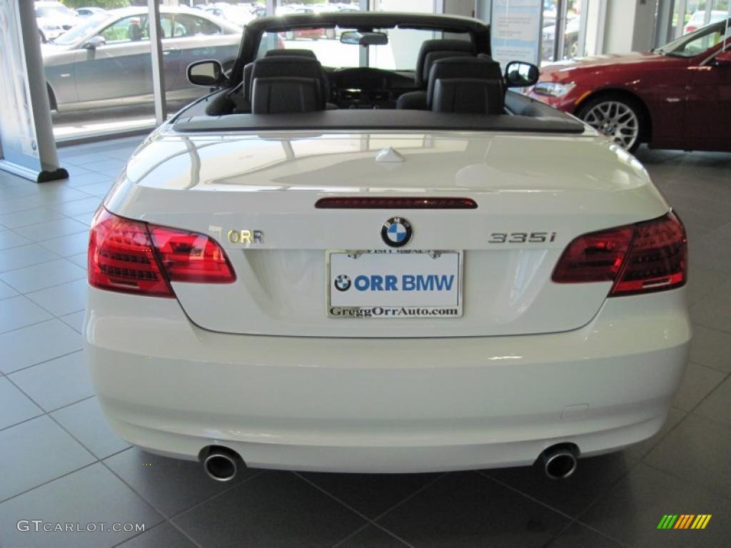 2011 3 Series 335i Convertible - Alpine White / Black photo #6