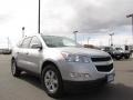 2010 Silver Ice Metallic Chevrolet Traverse LT AWD  photo #2