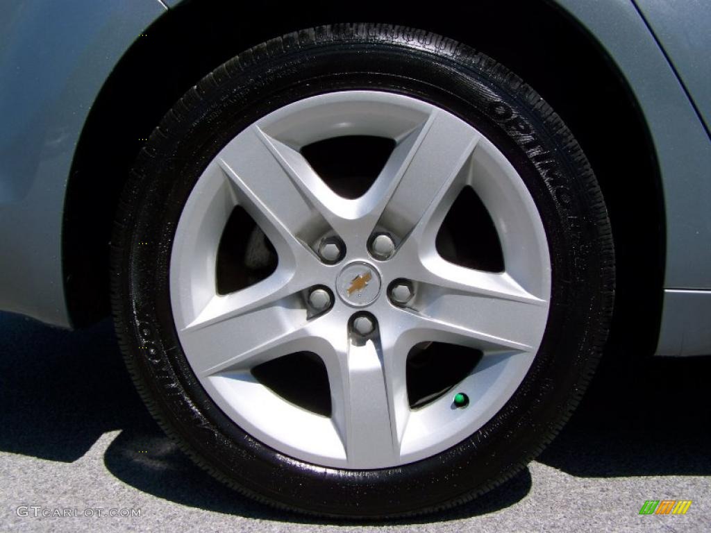 2009 Malibu LS Sedan - Silver Moss Metallic / Ebony photo #8