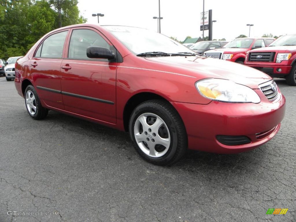 2008 Corolla CE - Impulse Red Pearl / Stone photo #1