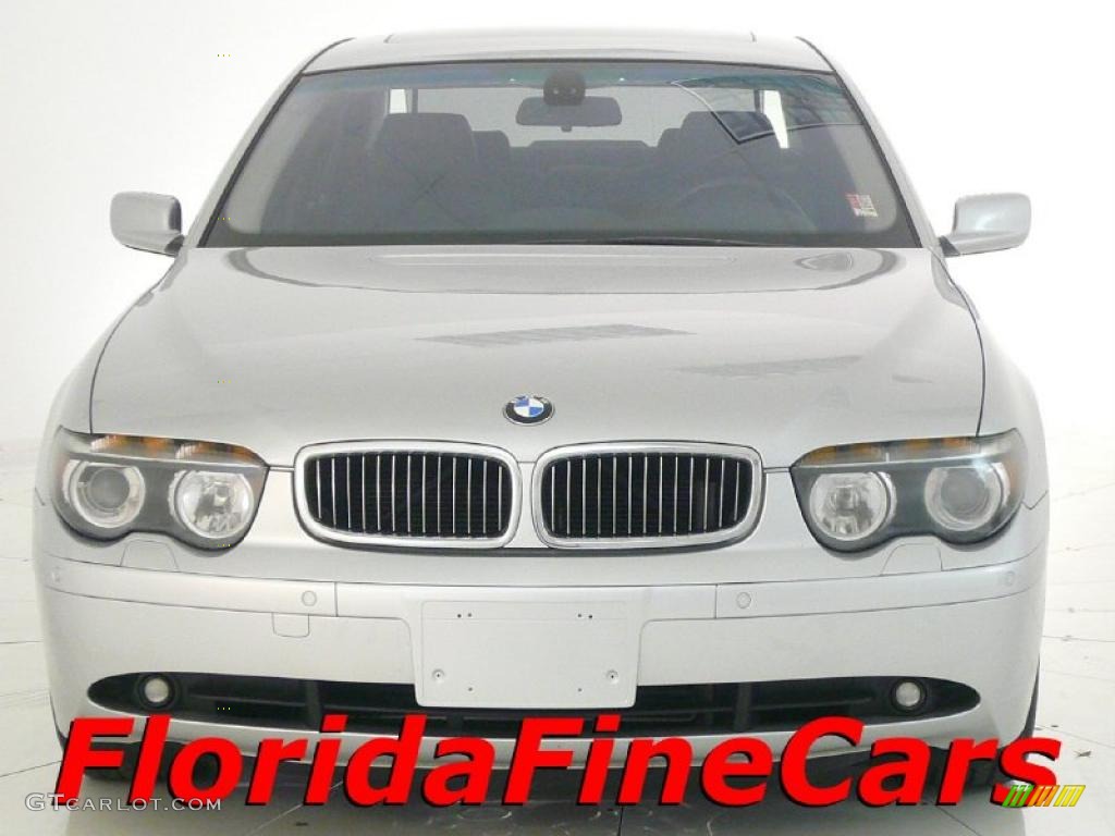 2004 7 Series 745i Sedan - Titanium Silver Metallic / Black/Black photo #3