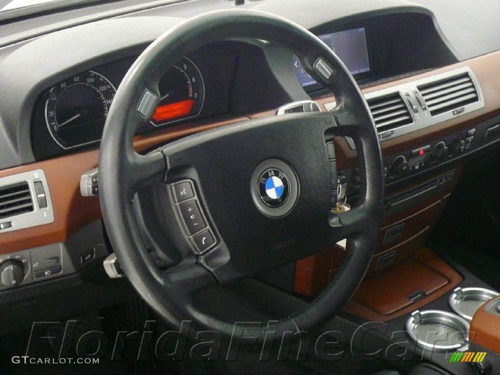2004 7 Series 745i Sedan - Titanium Silver Metallic / Black/Black photo #8