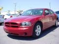 2009 Inferno Red Crystal Pearl Dodge Charger SE  photo #7