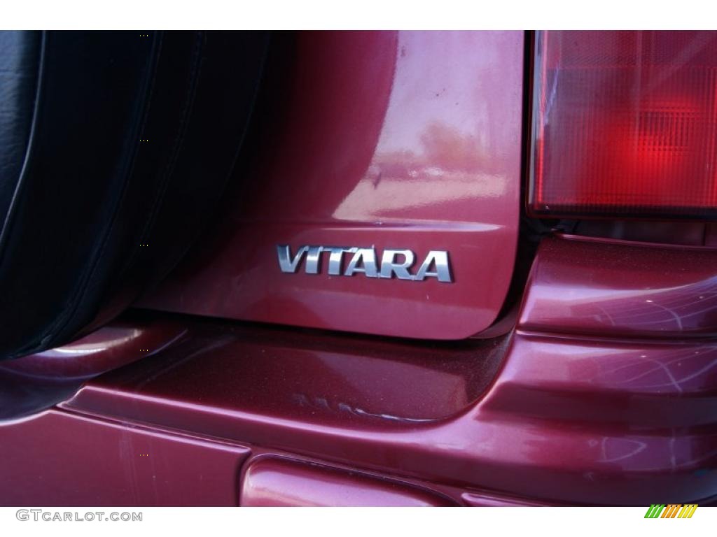 2000 Vitara JLX 4 Door 4WD - Toreador Red Metallic / Gray photo #10