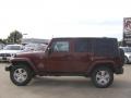 2007 Red Rock Crystal Pearl Jeep Wrangler Unlimited X  photo #2