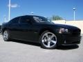 2008 Brilliant Black Crystal Pearl Dodge Charger R/T  photo #2