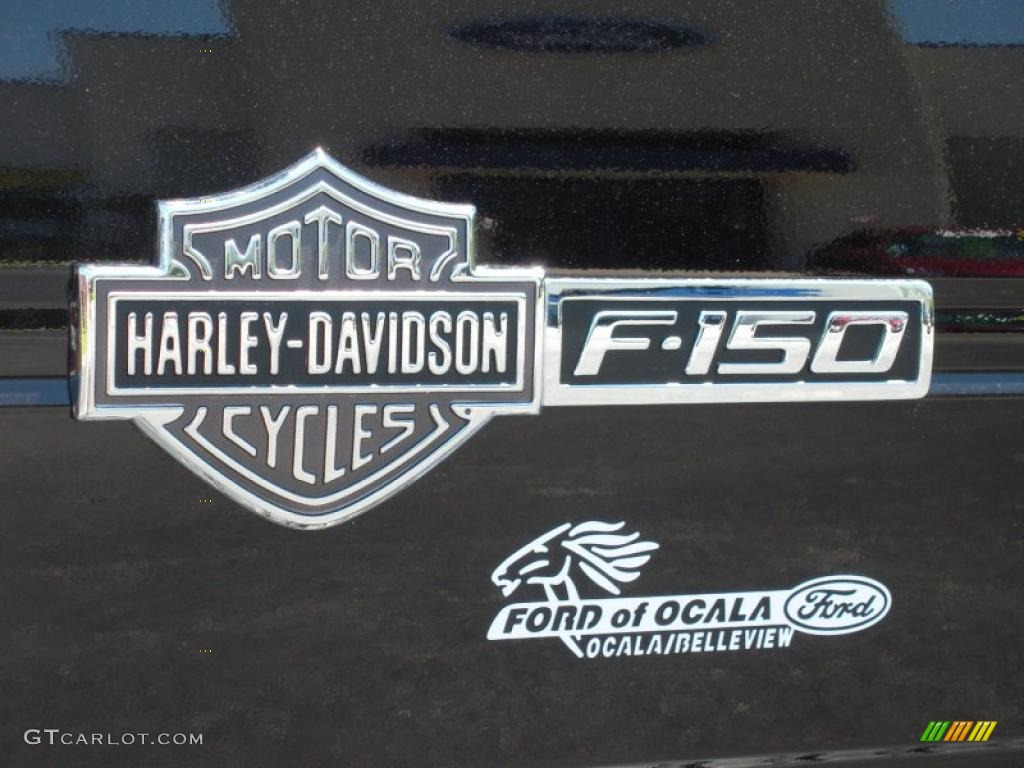 2010 F150 Harley-Davidson SuperCrew 4x4 - Tuxedo Black / Sienna Brown Leather/Black photo #4
