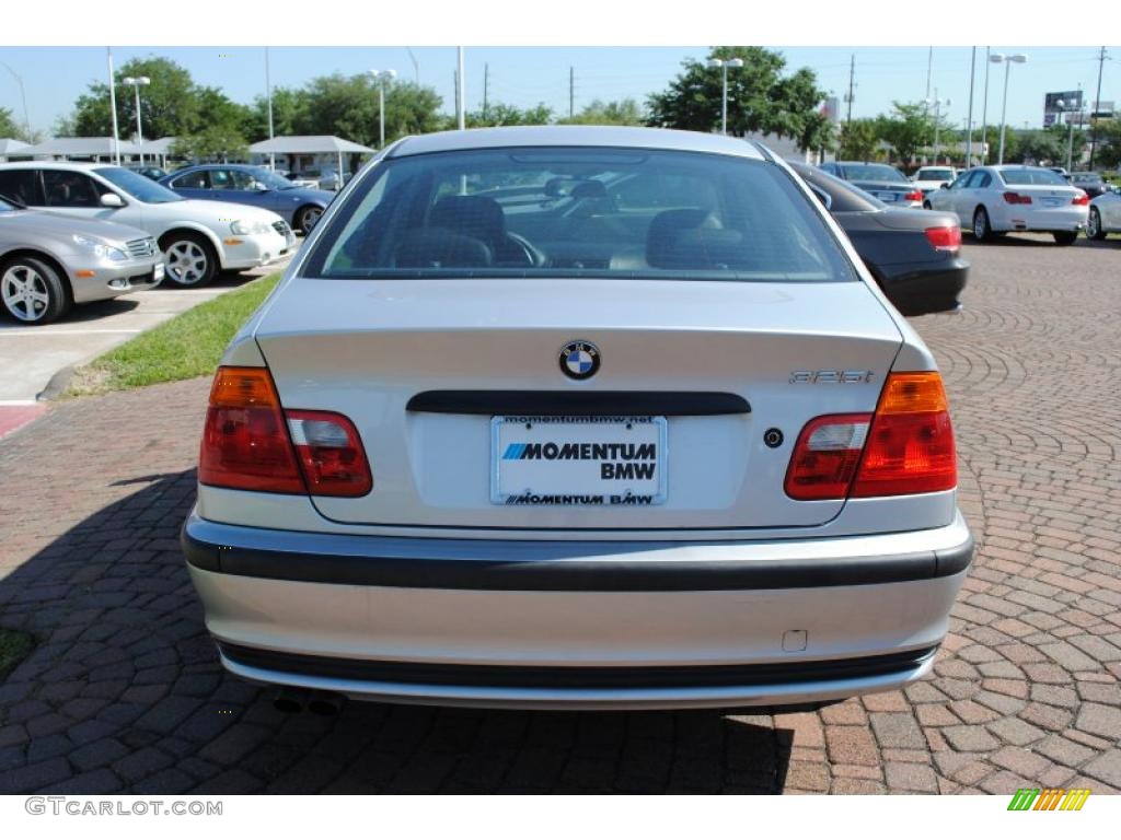 2001 3 Series 325i Sedan - Titanium Silver Metallic / Black photo #6