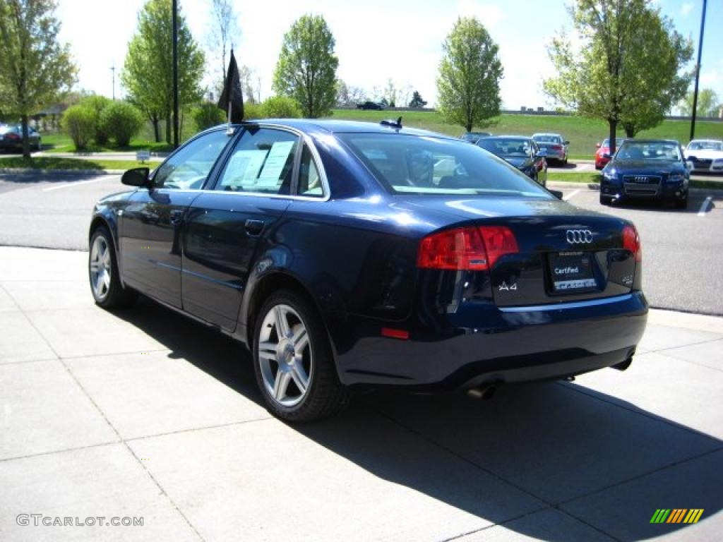 2006 A4 2.0T quattro Sedan - Moro Blue Pearl Effect / Beige photo #4