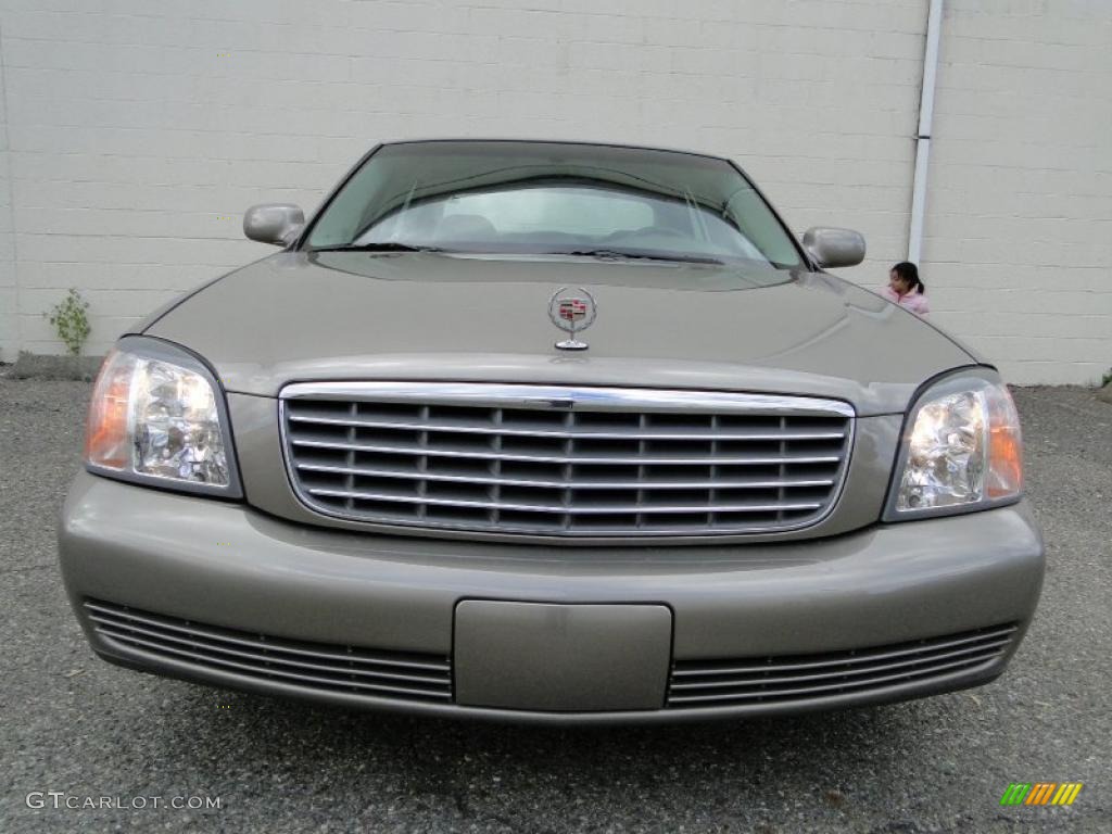 2002 DeVille Sedan - Bronzemist Metallic / Oatmeal photo #4