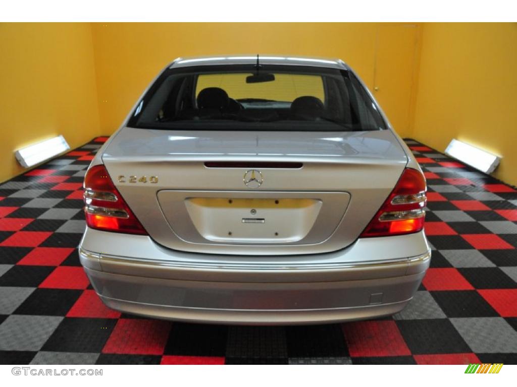 2001 C 240 Sedan - Brilliant Silver Metallic / Charcoal Black photo #5