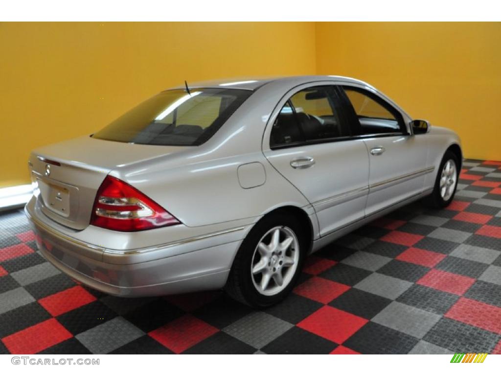 2001 C 240 Sedan - Brilliant Silver Metallic / Charcoal Black photo #6