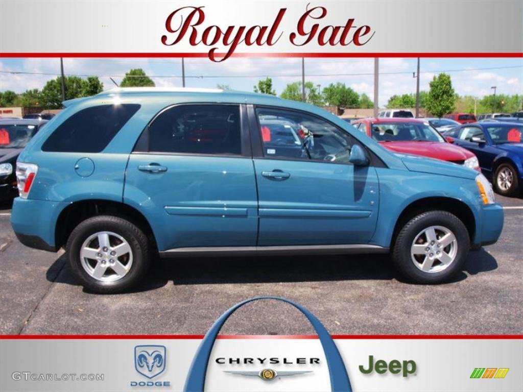 2008 Equinox LT - Golden Teal Metallic / Light Gray photo #1