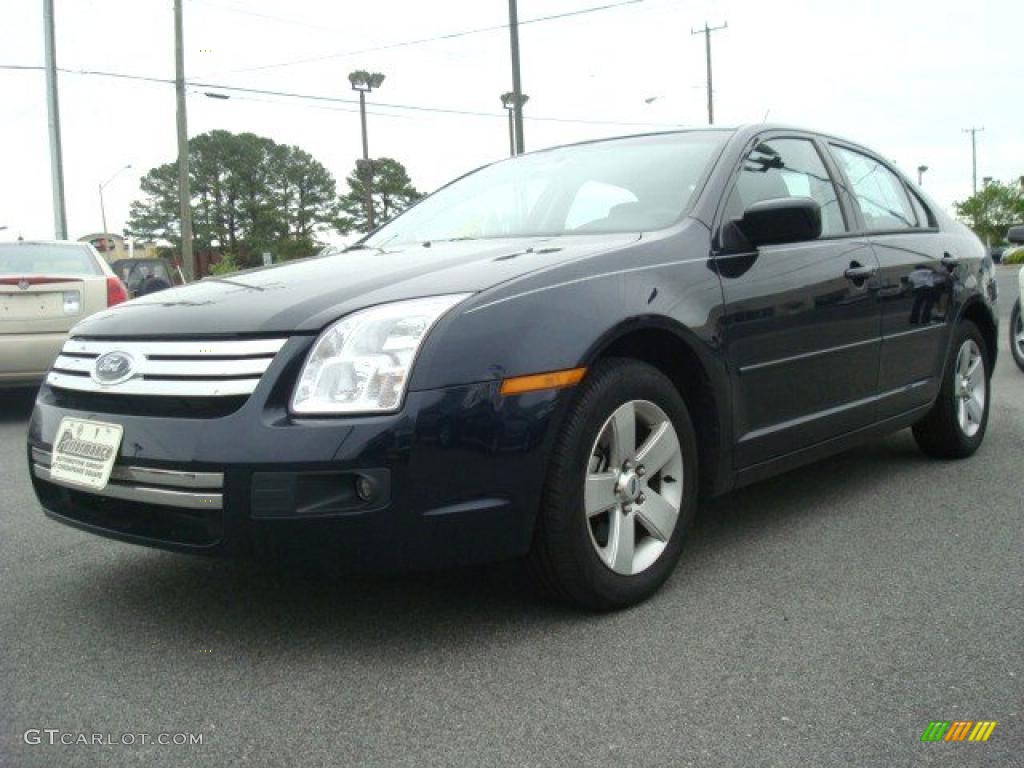 2009 Fusion SE V6 - Dark Blue Ink Metallic / Charcoal Black photo #1