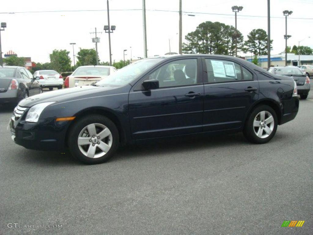 2009 Fusion SE V6 - Dark Blue Ink Metallic / Charcoal Black photo #3