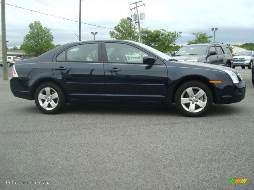 2009 Fusion SE V6 - Dark Blue Ink Metallic / Charcoal Black photo #7