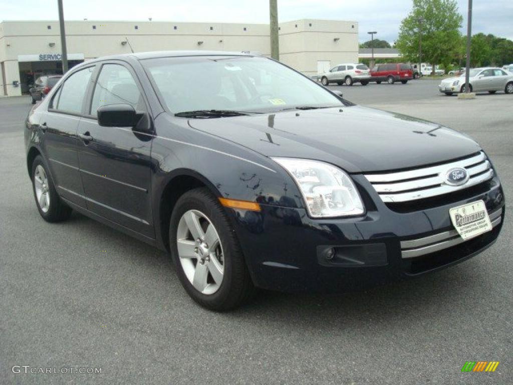 2009 Fusion SE V6 - Dark Blue Ink Metallic / Charcoal Black photo #8