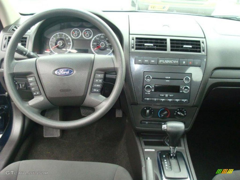 2009 Fusion SE V6 - Dark Blue Ink Metallic / Charcoal Black photo #12