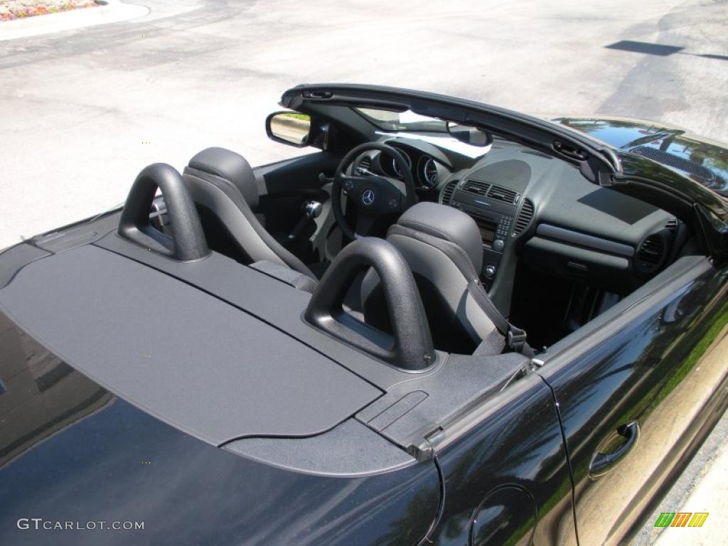 2010 SLK 300 Roadster - Black / Black photo #11