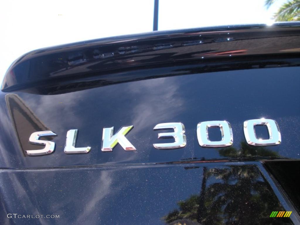 2010 SLK 300 Roadster - Black / Black photo #14