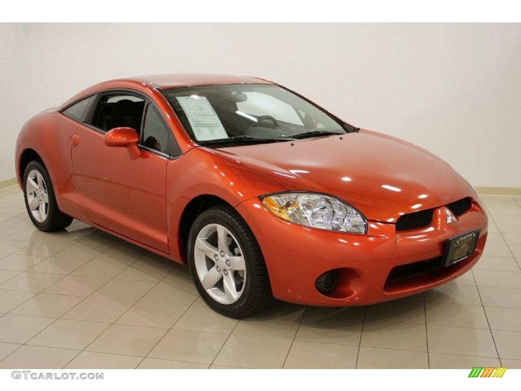 2008 Eclipse GS Coupe - Sunset Orange Pearlescent / Dark Charcoal photo #1