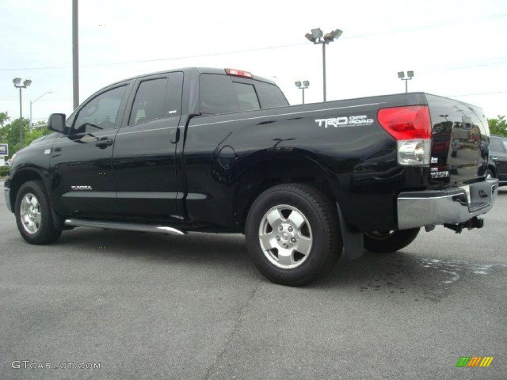 2007 Tundra SR5 TRD Double Cab - Black / Black photo #3