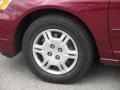 2002 Radiant Ruby Red Pearl Honda Civic LX Sedan  photo #4