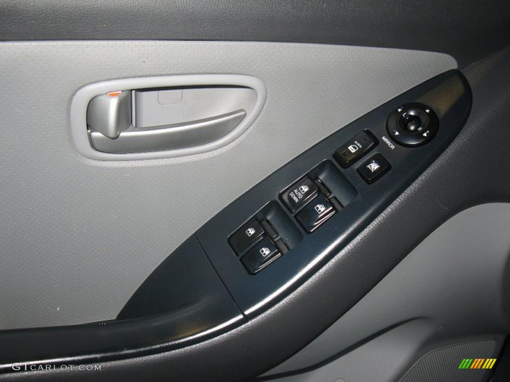 2008 Elantra GLS Sedan - Carbon Gray Metallic / Gray photo #13