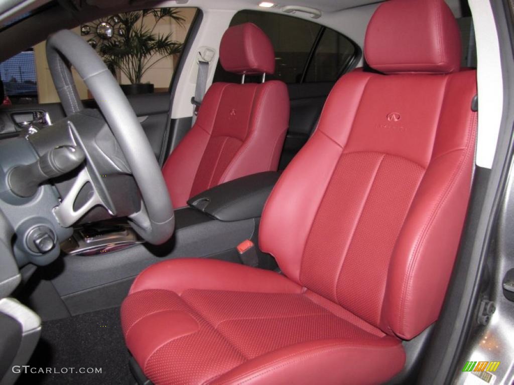 Monaco Red Interior 2010 Infiniti G  37 S Anniversary Edition Sedan Photo #29244852