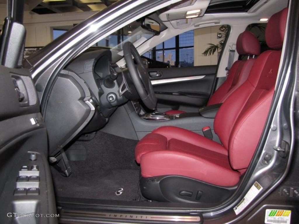 Monaco Red Interior 2010 Infiniti G  37 S Anniversary Edition Sedan Photo #29244884