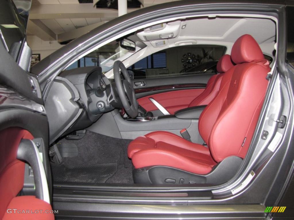 Monaco Red Interior 2010 Infiniti G 37 S Anniversary Edition Coupe Photo #29245392