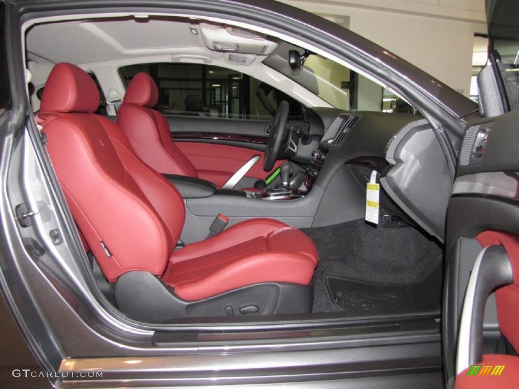 Monaco Red Interior 2010 Infiniti G 37 S Anniversary Edition Coupe Photo #29245452