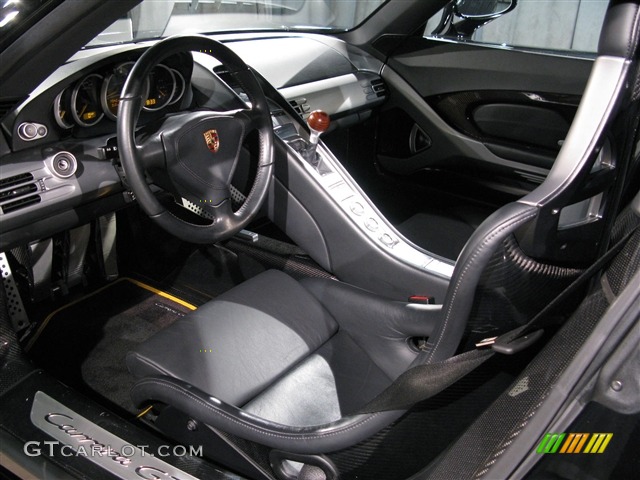Dark Grey Natural Leather Interior 2005 Porsche Carrera GT Standard Carrera GT Model Photo #292468