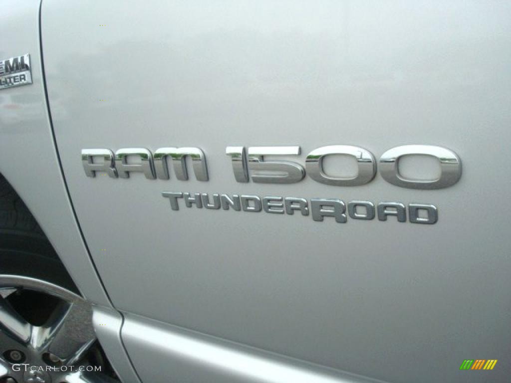 2007 Ram 1500 Thunder Road Quad Cab - Bright Silver Metallic / Medium Slate Gray photo #29