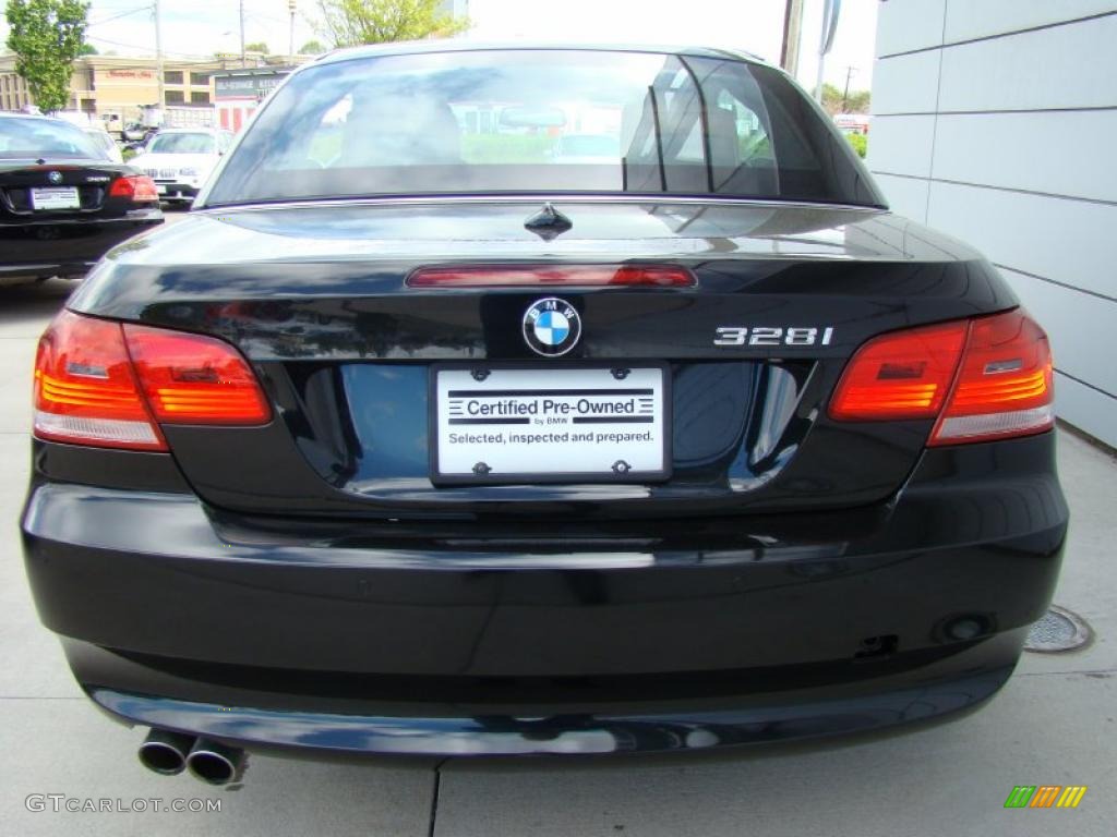 2008 3 Series 328i Convertible - Black Sapphire Metallic / Saddle Brown/Black photo #4