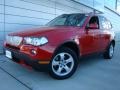 2008 Crimson Red BMW X3 3.0si  photo #1