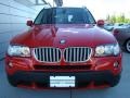 2008 Crimson Red BMW X3 3.0si  photo #2