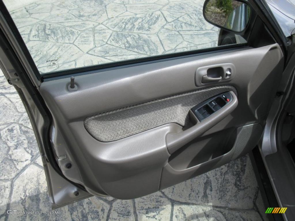 2000 Civic LX Sedan - Titanium Metallic / Beige photo #11