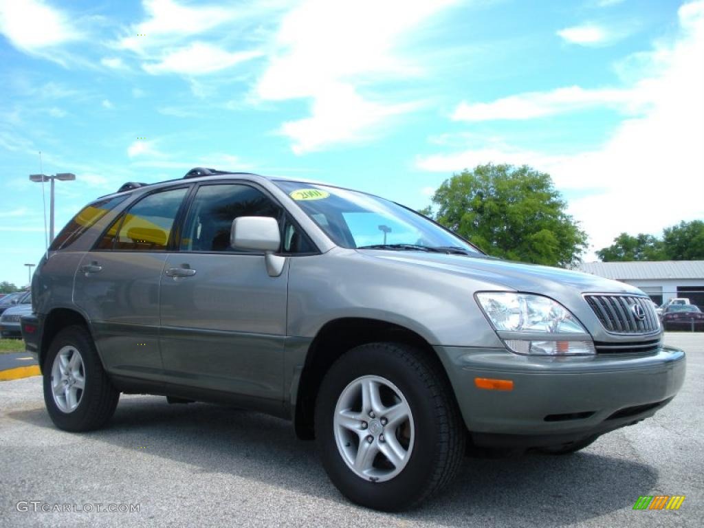 2001 RX 300 - Mineral Green Metallic / Black photo #3
