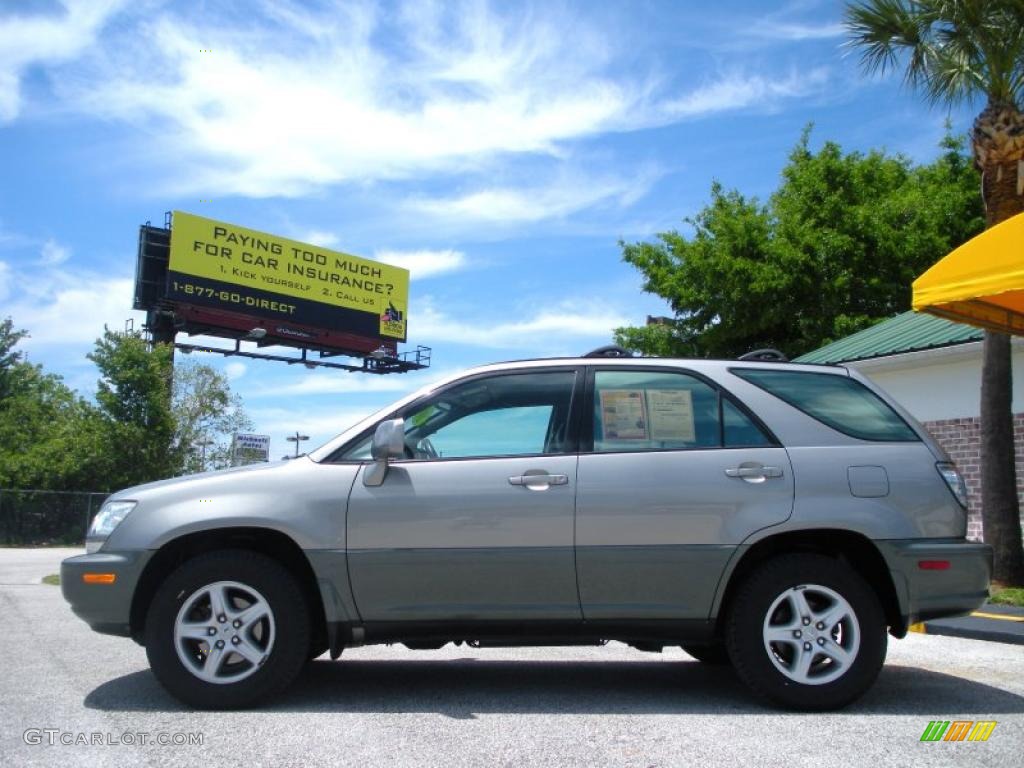 2001 RX 300 - Mineral Green Metallic / Black photo #8